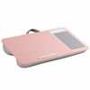 Picture of LapGear Home Office Lap Desk with Device Ledge, Mouse Pad, and Phone Holder - Pink - Fits Up to 15.6 Inch Laptops - Style No. 91584