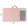 Picture of LapGear Home Office Lap Desk with Device Ledge, Mouse Pad, and Phone Holder - Pink - Fits Up to 15.6 Inch Laptops - Style No. 91584