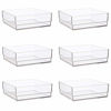 Picture of STORi Clear Plastic Drawer Organizers 6" x 6" x 2" l Set of 6