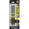 Picture of PILOT G2 Premium Refillable & Retractable Rolling Ball Gel Pens, Bold Point, Black Ink, 2-Pack (31250)