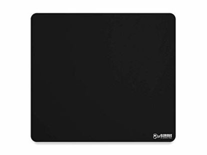 Picture of Glorious XL Gaming Mouse Mat/Pad - Large, Wide (XL) Black Cloth Mousepad, Stitched Edges | 16"x18" (G-XL)