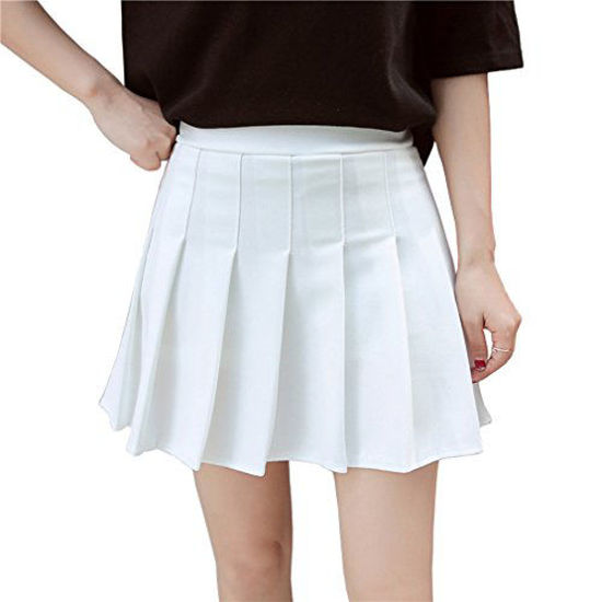 Hoerev mini pleated sales skirt