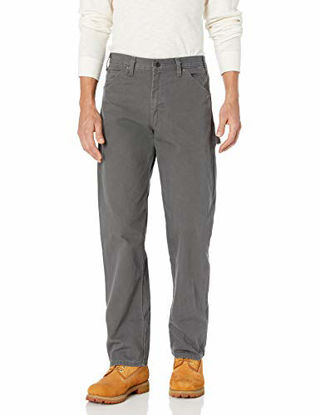 Picture of Dickies Men's Relaxed Fit Straight-Leg Duck Carpenter Jean, Slate, 32W x 30L
