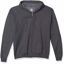 Picture of Hanes Men's Full-Zip Eco-Smart Fleece Hoodie, Charcoal Heather, X Large