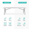 Picture of Best Choice Products 8ft Indoor Outdoor Heavy Duty Portable Folding Plastic Dining Table w/Handle, Lock for Picnic, Party, Camping - White