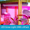 Picture of Barrina LED Grow Light, 144W( 6 x 24W, 800W Equivalent), 2ft T8, Full Spectrum, High Output, Linkable Design, T8 Integrated Bulb+Fixture, Plant Lights for Indoor Plants, 6-Pack