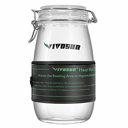 Picture of VIVOSUN Durable Waterproof Seedling Heat Mat Warm Hydroponic Heating Pad 3'' x 20" for Kombucha Tea & Beer Brewing, Fermentation, Seedlings & Plant Germination