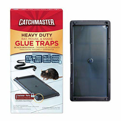 Picture of Catchmaster Heavy Duty Rat, Mouse, Snake, and Insect Trap - with Hercules Putty Fastener - 2 Glue Trays