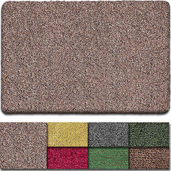 Picture of BEAU JARDIN Indoor Doormat Super Absorbent Mud Front Door Mat 36"x24" Latex Backing Non Slip for Front Inside Dirt Trapper Mats Cotton Entrance Rug Shoes Scraper Machine Washable Rug Carpet