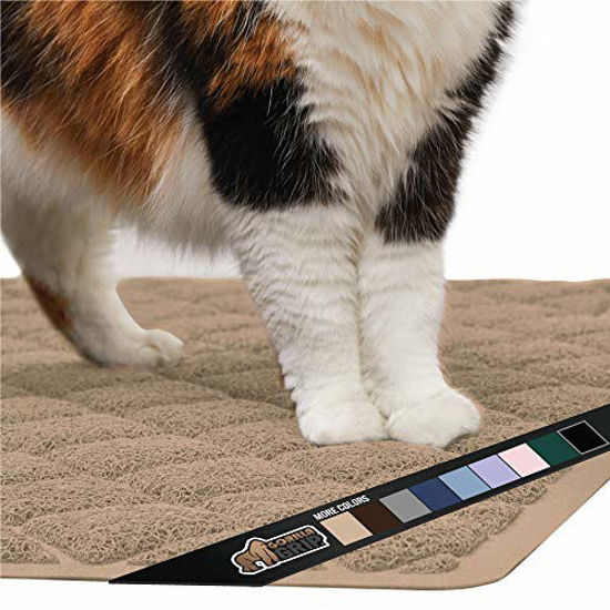 PAWISE Cat Litter Mat Trapping Mat Litter Box Rug Carpet Easy