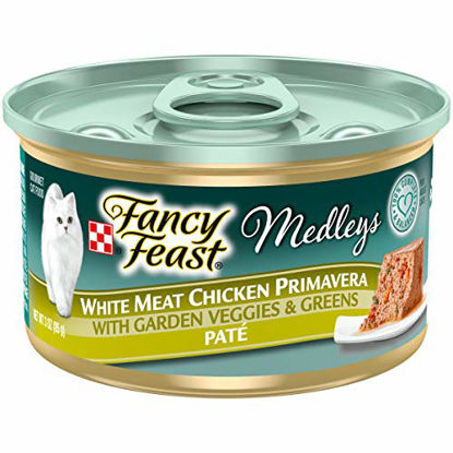 Picture of Purina Fancy Feast Pate Wet Cat Food, Medleys White Meat Chicken Primavera With Garden Veggies - (24) 3 oz. Cans