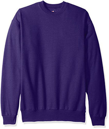 Picture of Hanes Men's EcoSmart Fleece Sweatshirt, Purple, 2XL