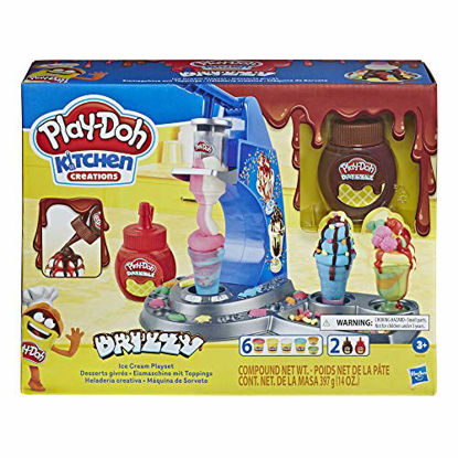 Picture of Play-Doh Kitchen Creations Drizzy Ice Cream Playset Featuring Drizzle Compound & 6 Non-Toxic Colors