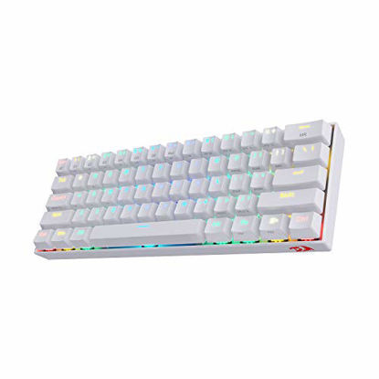 Picture of Redragon K530 Draconic 60% Compact RGB Wireless Mechanical Keyboard, 61 Keys TKL Designed 5.0 Bluetooth Gaming Keyboard with Brown Switches and 16.8 Million RGB Lighting for PC, Laptop, Cell Phone