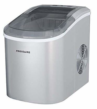 Picture of Frigidaire EFIC189-Silver Compact Ice Maker, 26 lb per Day, Silver