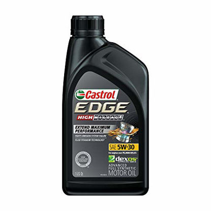 Picture of Castrol - 15979F 06128 Edge High Mileage 5W-30 Advanced Full Synthetic Motor Oil, 1 Quart