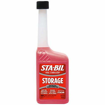 Picture of STA-BIL Storage Fuel Stabilizer - Guaranteed To Keep Fuel Fresh Fuel Up To Two Years - Effective In All Gasoline Including All Ethanol Blended Fuels - For Quick, Easy Starts, 10 fl. oz. (22206)
