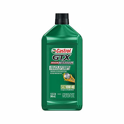 Picture of Castrol 06460 GTX 10W-40 High Mileage Motor Oil - 1 Quart, (Pack of 6)