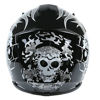 Picture of TCMT Dot Youth & Kids Motocross Offroad Street Helmet Motorcycle Youth Helmet Dirt Bike Motocross ATV Helmet+Goggles+Gloves (X-Large, Pattern:Black Skull)
