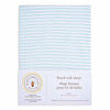Picture of "Burt's Bees Baby - Fitted Crib Sheet, Boys & Unisex 100% Organic Cotton Crib Sheet For Standard Crib and Toddler Mattresses (Sky Blue Thin Stripes)"