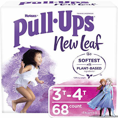 Picture of Pull-Ups New Leaf Girls' Training Pants, 3T-4T, 68 Ct