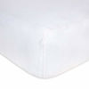 Picture of Burt's Bees Baby - Fitted Crib Sheet, Solid Color, 100% Organic Cotton Crib Sheet for Standard Crib and Toddler Mattresses (Cloud White)
