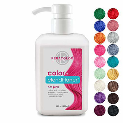 Picture of Keracolor Clenditioner Color Depositing Conditioner, Hot Pink, 12 fl oz