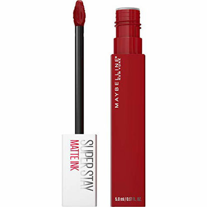 Picture of Maybelline SuperStay Matte Ink Liquid Lipstick, Long-lasting Matte Finish Liquid Lip Makeup, Highly Pigmented Color, Exhilarator, 0.17 fl. oz.