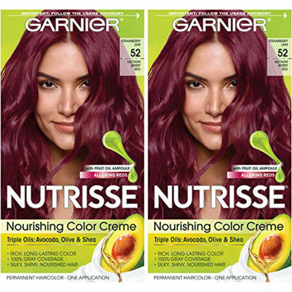 Picture of Garnier Hair Color Nutrisse nourishing hair color creme, 52 Strawberry Jam