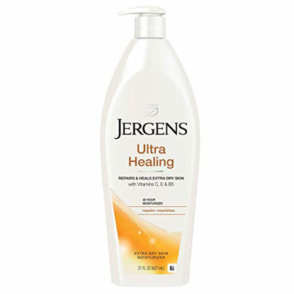 Picture of Jergens Ultra Healing Dry Skin Moisturizer, 21 Ounce, Body and Hand Lotion for Dry Skin, for Quick Absorption into Extra Dry Skin, with HYDRALUCENCE blend, Vitamins C, E, and B5