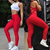 Picture of SEASUM Women's High Waist Yoga Pants Tummy Control Slimming Booty Leggings Workout Running Butt Lift Tights M