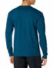 Picture of Hanes Men's Long-Sleeve Beefy Henley T-Shirt - X-Large - Petro Teal