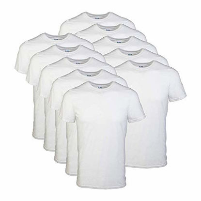 Picture of Gildan Men's Crew T-Shirt Multipack, White (12 Pack), Small