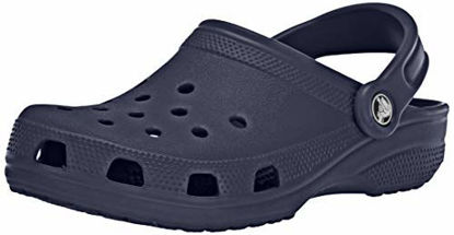 Picture of Crocs Unisex Classic Clog | Water Comfortable Slip On Shoes, Navy, 11 US Men