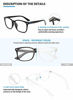 Picture of livho 2 Pack Blue Light Blocking Glasses, Computer Reading/Gaming/TV/Phones Glasses for Women Men,Anti Eyestrain & UV Glare (Light Blcak+Clear)