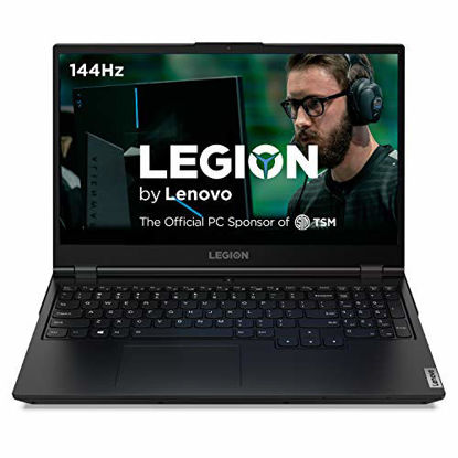 Picture of Lenovo Legion 5 Gaming Laptop, 15.6" FHD (1920x1080) IPS Screen, AMD Ryzen 7 4800H Processor, 16GB DDR4, 512GB SSD, NVIDIA GTX 1660Ti, Windows 10, 82B1000AUS, Phantom Black