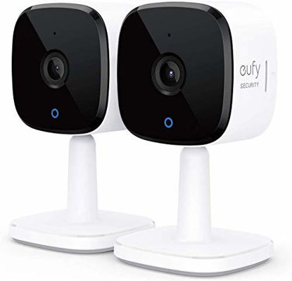 Picture of eufy Security, 2K Indoor Cam 2-Cam Kit, Plug-in Security Indoor Camera with Wi-Fi, IP Camera, Human and Pet AI, Works with Voice Assistants, Night Vision, Two-Way Audio, HomeBase Not Required.
