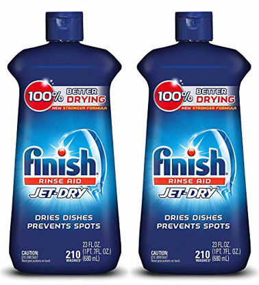 Picture of Finish Jet-Dry Rinse Aid, 23oz, Dishwasher Rinse Agent & Drying Agent Pack of 2