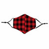 Picture of Weddingstar 3-Ply Adult Washable Cloth Face Mask Reusable and Adjustable with Filter Pocket - Buffalo Plaid