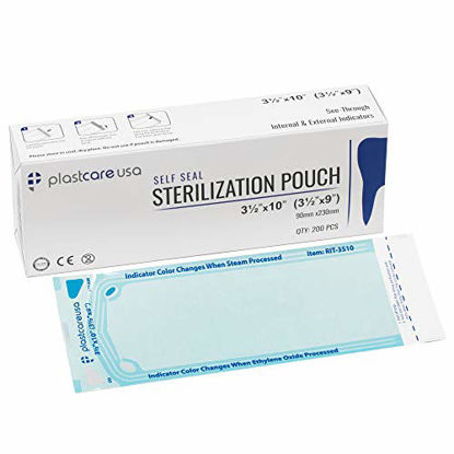 Picture of Self Seal Sterilization Pouch 3.5" x 10", 200 per Box