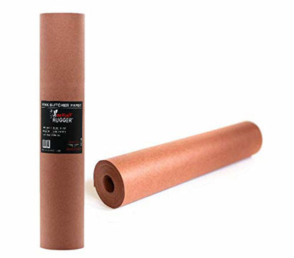 Picture of Pink Butcher BBQ Paper Refill Roll For Dispenser Box (17.25 Inch by 175 Feet) - Food Grade Peach Wrapping Paper for Smoking Beef Brisket Meat Texas Style, All Natural and Unbleached