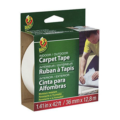 Picture of Duck 286373 Indoor/Outdoor Carpet Tape, 1.41-Inch x 42 Feet, White