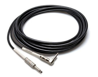 Picture of Hosa GTR-205R Straight to Right Angle Guitar Cable, 5 Feet Black