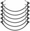 Picture of Donner 12 Inch Guitar Patch Cable Guitar Effect Pedal Cables Black 6 Pack