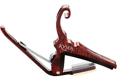 Picture of Kyser Quick-Change Capo for 6-string acoustic guitars, Rosewood, KG6RW