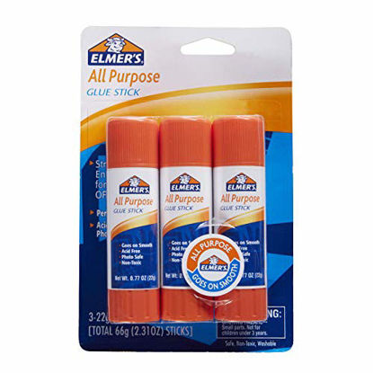 Picture of Elmer's All Purpose Glue Sticks, 0.77 Ounce (3 Count)