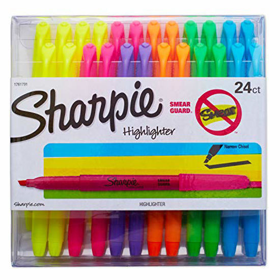 Picture of Sharpie Liquid Pocket Highlighters Assorted Colors | Chisel Tip Highlighter Pens, 24 Count