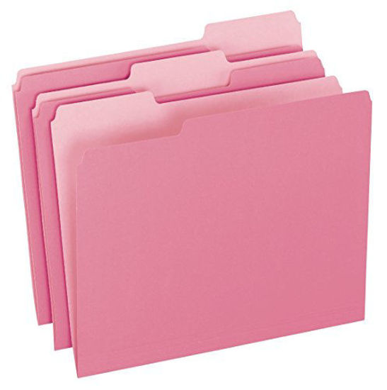 GetUSCart Pendaflex TwoTone Color File Folders, Letter Size, 1/3 Cut