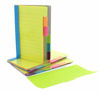 Picture of Redi-Tag Divider Sticky Notes, Tabbed Self-Stick Lined Note Pad, 60 Ruled Notes, 4 x 6 Inches, Assorted Neon Colors (29500)
