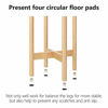 Picture of Mkono Plant Stand Mid Century Wood Flower Pot Holder (Plant Pot NOT Included) Modern Potted Stand Indoor Display Rack Rustic Decor, Up to 12 Inch Planter, Natural